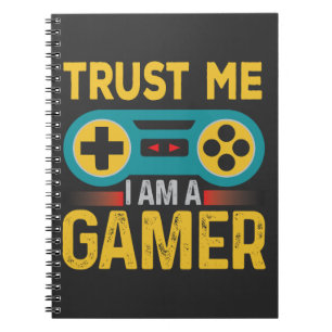 Geloof me ik ben een gamer, grappige gamer Quote Notitieboek