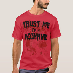Geloof me, ik ben een Mechanische Bloody Scary Hal T-shirt