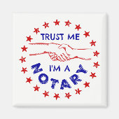 Geloof me, ik ben een Notarische Handshake. Magneet (Voorkant)