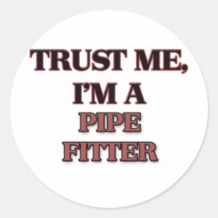 Geloof me, ik ben een PIJPFITTER Ronde Sticker