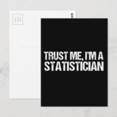 Geloof me, ik ben een statisticus. briefkaart (Voorkant / Achterkant)