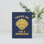 Geloof me, ik ben een Zeemeermin. Briefkaart (Staand voorkant)