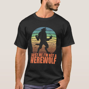 Geloof me ik ben geen weerwolf Mannen Boys Hallowe T-shirt