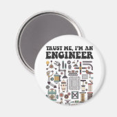 Geloof me, ik ben ingenieur magneet (Voorkant / Achterkant)