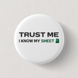 Geloof me, ik ken mijn laken ronde button 3,2 cm