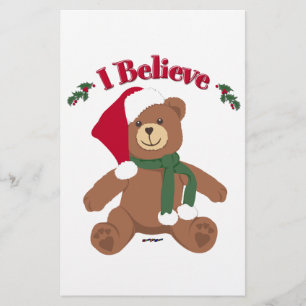 Geloof me. KerstTeddy Bear Briefpapier