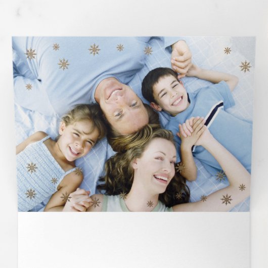 Geloof me. Multi Photo Tri-Fold Kerstmis Kaart (Binnenzijde eerst)
