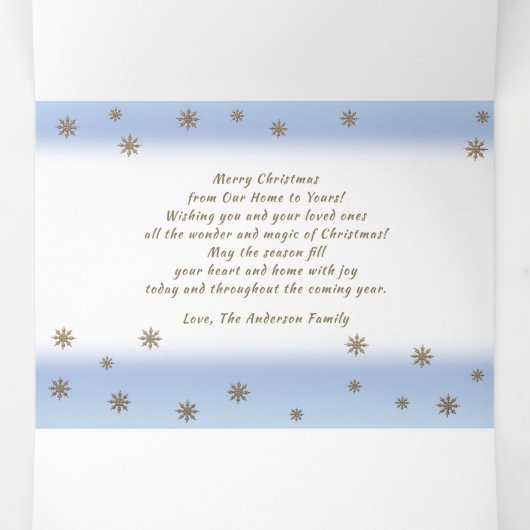 Geloof me. Multi Photo Tri-Fold Kerstmis Kaart (Binnenkant midden)