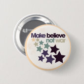Geloof me niet oorlog ronde button 5,7 cm (Voorkant /achterkant)