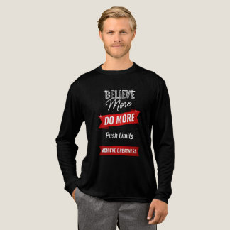 Geloof meer, doe meer, bereik grootheid Tri-Blend shirt
