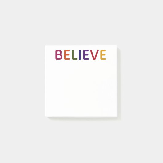 Geloof Meerkleurig Post-it® Notes (Voorkant)