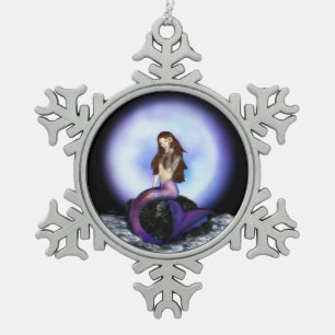 Geloof Mermaid Pewter Ornament