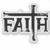 Geloof met Cross! Sticker (Voorkant)