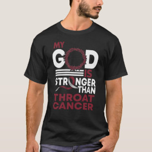 Geloof mijn God is sterker dan gruwelijke kanker T-shirt