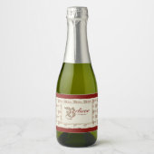 Geloof Mini Mousserende Wijn Label Sparkling Wijnetiket (Voorkant)