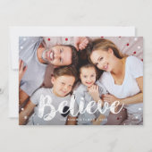 GELOOF | moderne kerstkaart voor bezoekers (Voorkant)