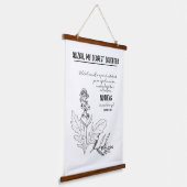 Geloof mosterdzaad hangend wandkleed (Gebogen)