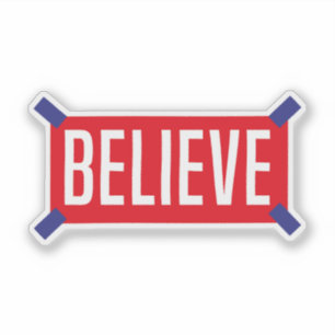 Geloof, Motivatie citaat voor zelfliefde Sticker