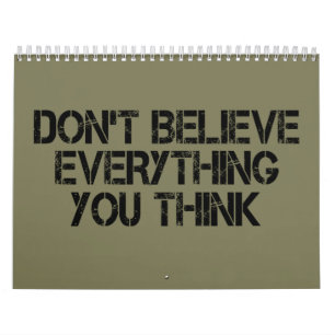 Geloof niet alles wat je denkt kalender