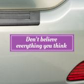 Geloof niet Funny Fake Politics Bumpersticker (Op auto)