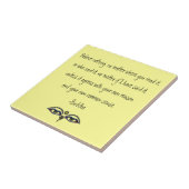 Geloof niets-Boeddha Quote Tegeltje (Zijkant)