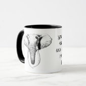 Geloof Olifant Vrouw Mok (Voorkant links)