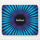 Geloof op neon optische illusie muismat (Voorkant)