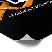 Geloof Oranje lintleukemie Bloedkanker Awaren Poster (Hoek)