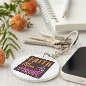 Geloof over angst en spinnen - JESAJA 41:10 Sleutelhanger (Voorkant Rechts)