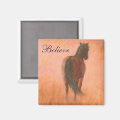 Geloof paardenmagneet magneet (Voorkant / Achterkant)
