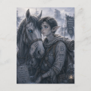 Geloof / Paardenverzorger / Noordelijke grens Briefkaart