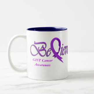 Geloof "Paarse Mok" Tweekleurige Koffiemok