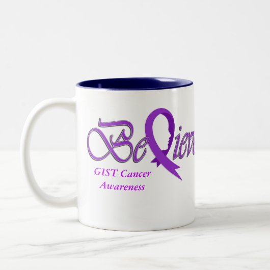 Geloof "Paarse Mok" Tweekleurige Koffiemok (Links)