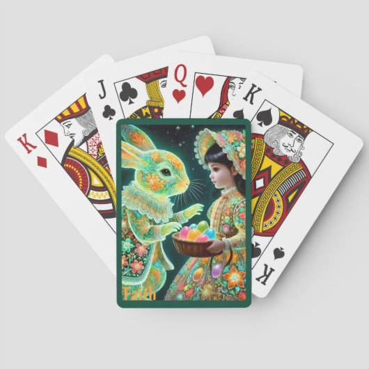 GELOOF ~ PAASKONIJN CADEAU EIEREN ~ POKERKAARTEN (Achterkant)