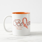 Geloof "PerzikMok" Tweekleurige Koffiemok (Links)