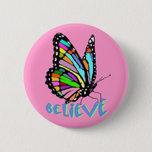 Geloof Pin Ronde Button 5,7 Cm (Voorkant)