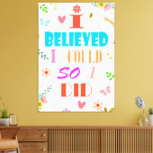 Geloof prijsopgave canvas afdruk (Insitu (Woonkamer))