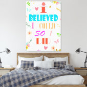 Geloof prijsopgave canvas afdruk (Insitu (Slaapkamer))