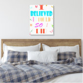 Geloof prijsopgave canvas afdruk (Insitu (Slaapkamer))