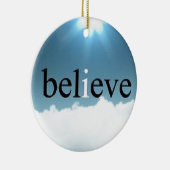 Geloof prijsopgave keramisch ornament (Rechts)