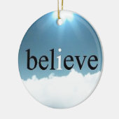 Geloof prijsopgave keramisch ornament (Links)