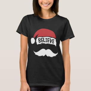 Geloof Quote Santa Hat Mustache Family Reunion Ch T-shirt
