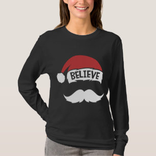 Geloof Quote Santa Hat Mustache Family Reunion Ch T-shirt