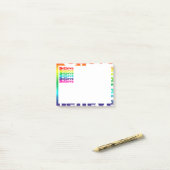 Geloof regenboog post-it® notes (Op bureau)