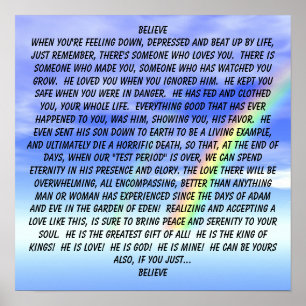 GELOOF... Religieus poster