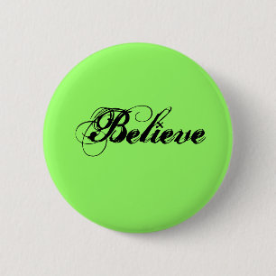 Geloof Ronde Button 5,7 Cm