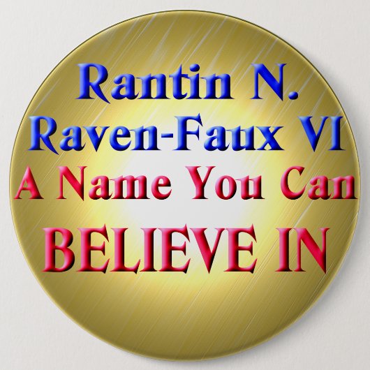 GELOOF! RONDE BUTTON 6,0 CM (Voorkant)