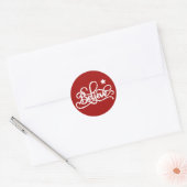 Geloof ronde sticker (Envelop)