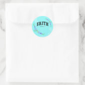 Geloof Ronde Sticker (Tas)