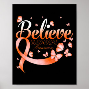 Geloof RSD CRPS Awareness Butterfly Poster